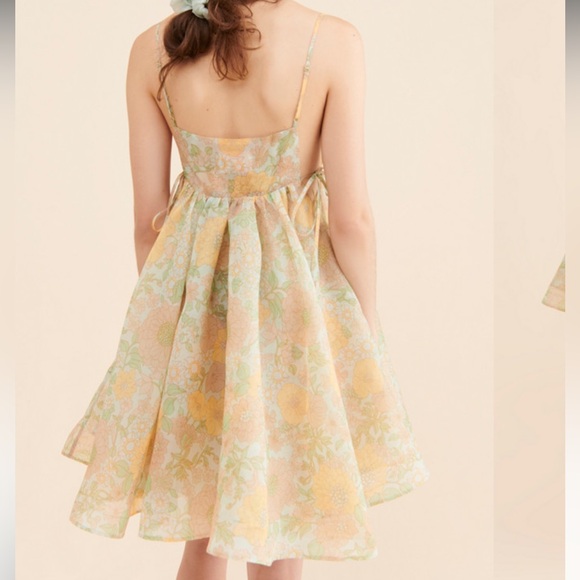 Selkie The Empress Floral Mini Dress in Citrus Trip NWOT - Picture 4 of 8